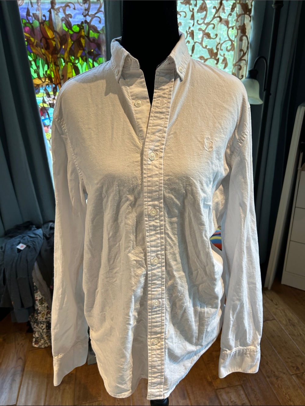 Classic White Button-Down Shirt